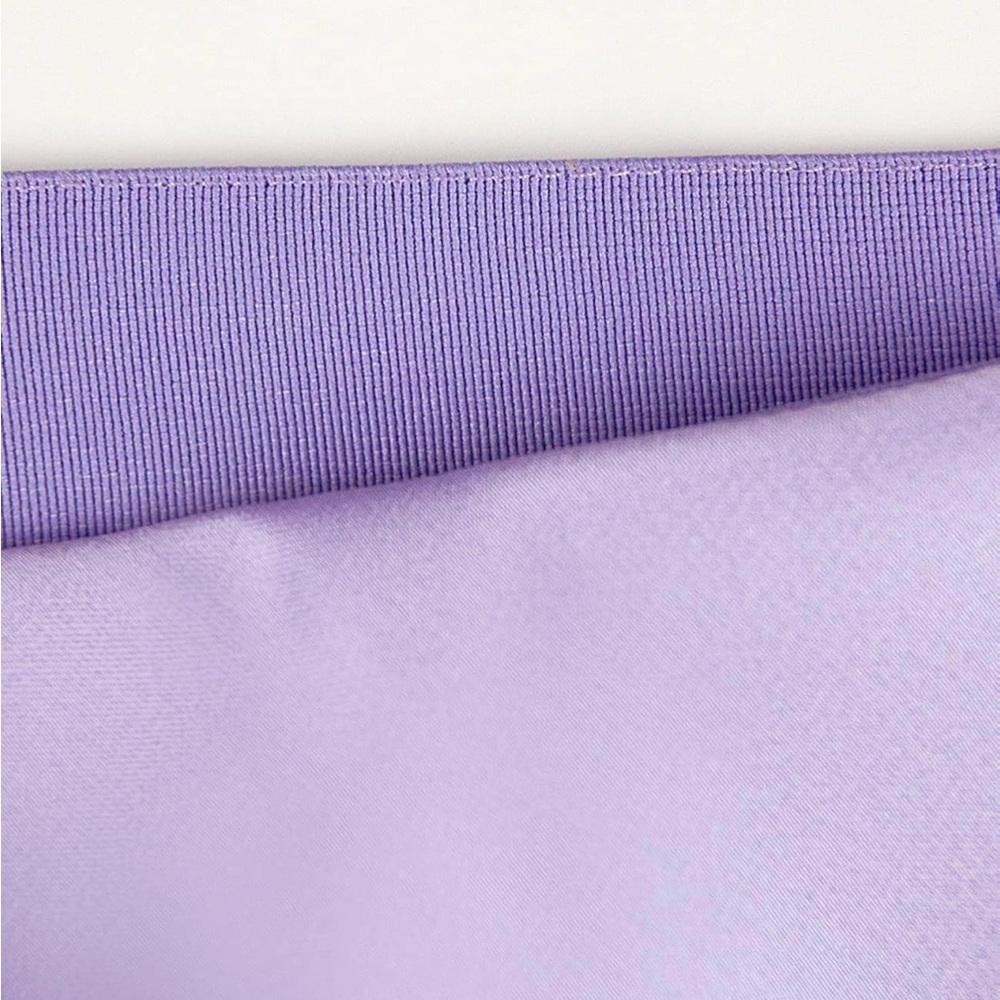 Elegant Lavender Satin Skirt - Picture 2 of 4